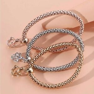 3pcs Crown Charm Bracelet NWT